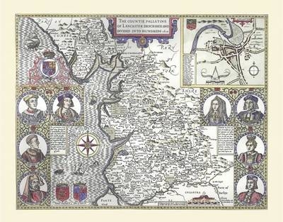 John Speed Map of Lancashire 1611 - John Speed