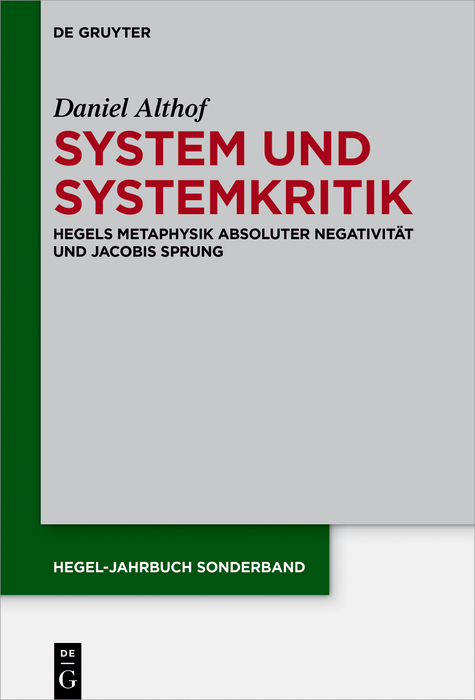 System und Systemkritik -  Daniel Althof