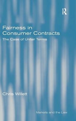 Fairness in Consumer Contracts -  Chris Willett