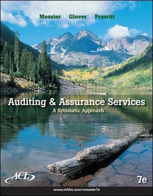 Auditing and Assurance Services with ACL Software CD - William Messier Jr, Steven Glover, Douglas Prawitt