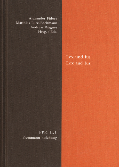 Lex und Ius. Lex and Ius - 