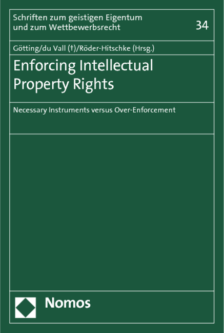 Enforcing Intellectual Property Rights - 