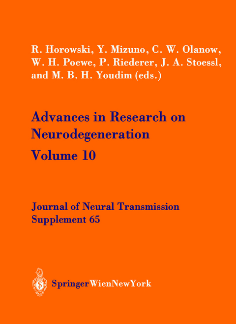 Advances in Research on Neurodegeneration - 