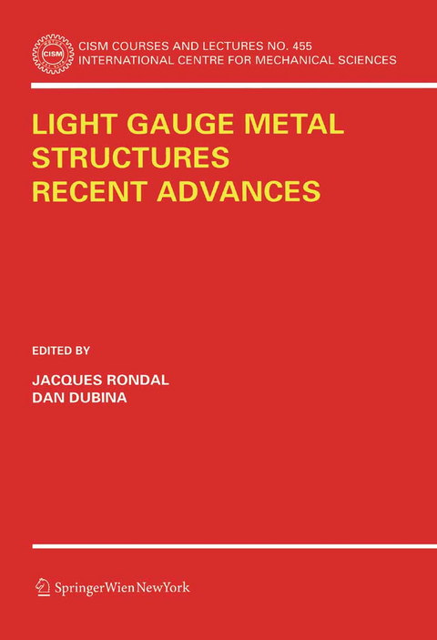 Light Gauge Metal Structures Recent Advances - 