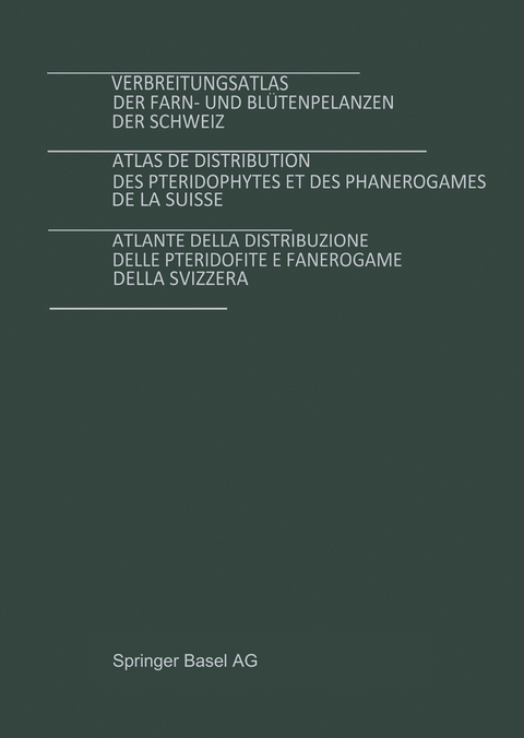 Verbreitungsatlas der Farn- und Blütenpflanzen der Schweiz Bd. 1 + 2 - M. Welten