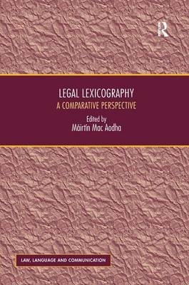 Legal Lexicography -  Mairtin Mac Aodha