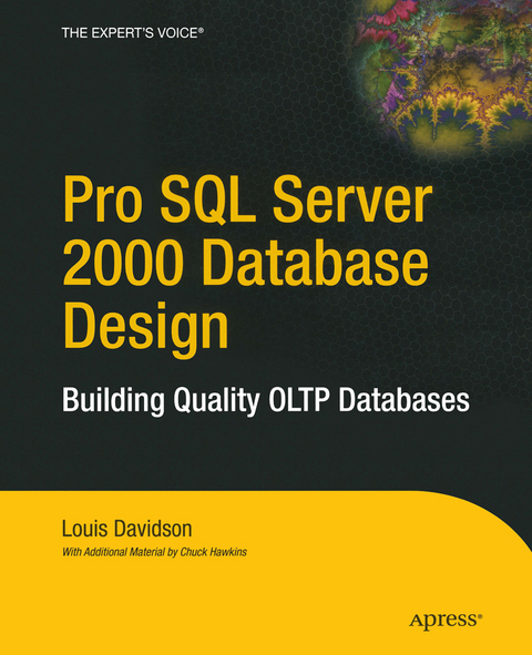 Pro SQL Server 2000 Database Design - Louis Davidson