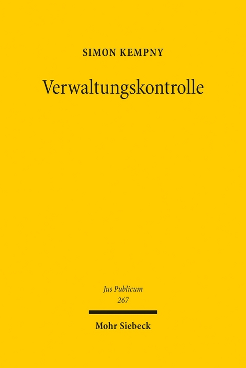 Verwaltungskontrolle -  Simon Kempny