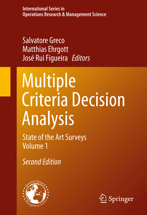 Multiple Criteria Decision Analysis - 