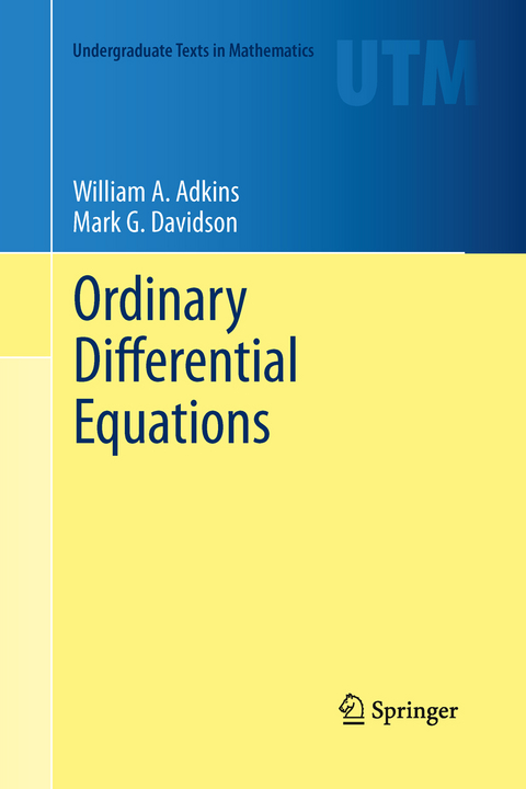 Ordinary Differential Equations - William A. Adkins, Mark G. Davidson