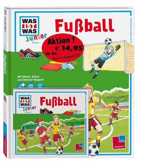 WAS IST WAS Junior Set: Fußball Buch & Hörspiel-CD - Andrea Beständig