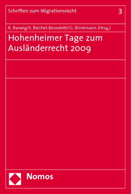 Hohenheimer Tage zum Ausländerrecht 2009 - 