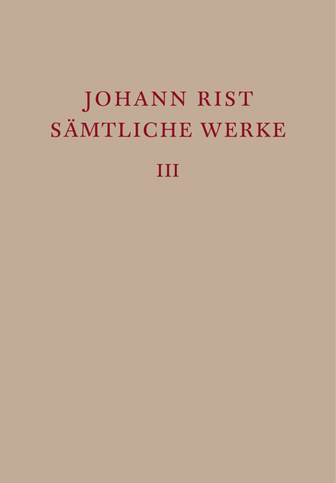 Dichtungen 1634-1642 -  Johann Rist