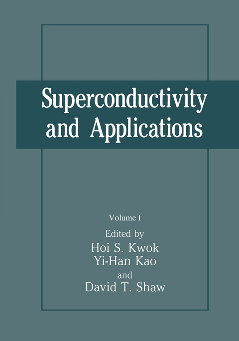 Superconductivity and Applications - 