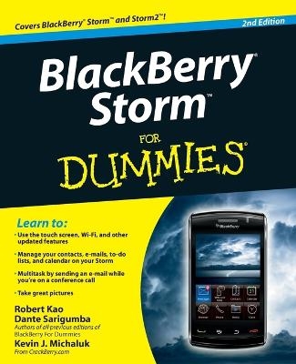 BlackBerry Storm For Dummies 2e - R Kao
