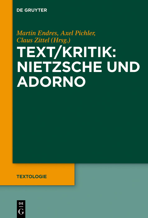 Text/Kritik: Nietzsche und Adorno - 