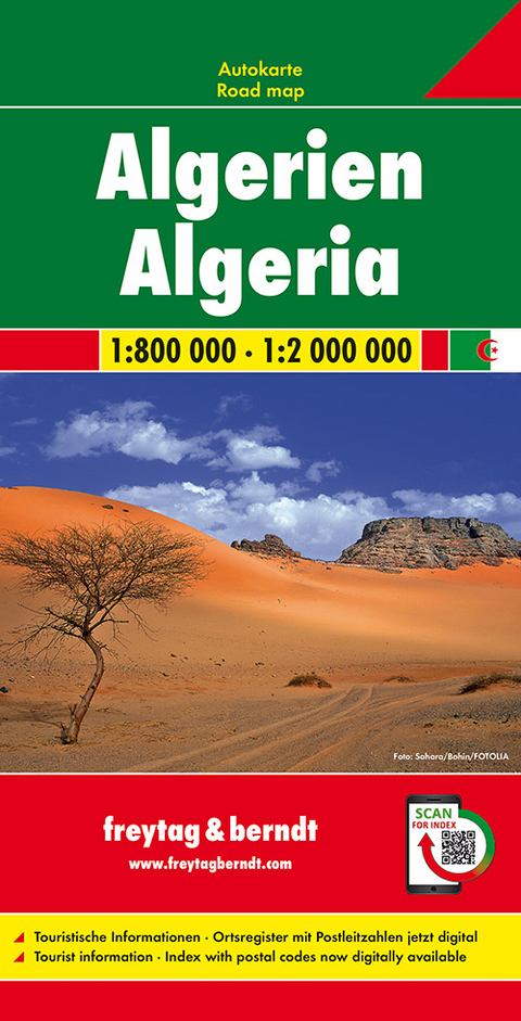 Algerien, Autokarte 1:800.000-1:2.000.000 - 
