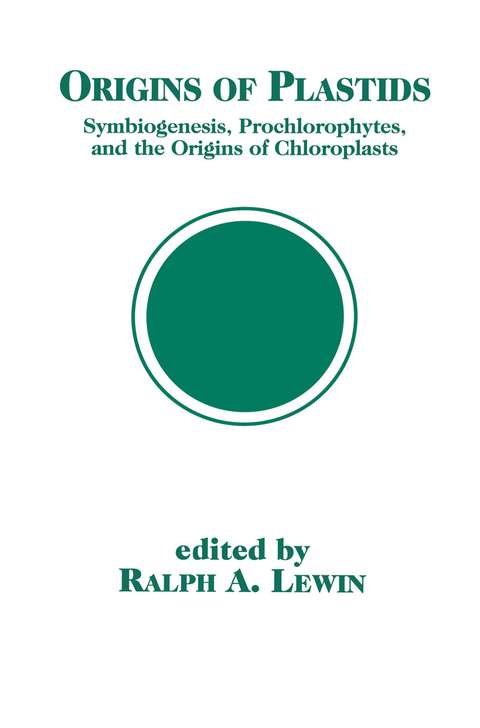 Origins of Plastids - Ralph A. Lewin