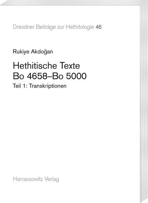 Hethitische Texte. Bo 4658–Bo 5000 - Rukiye Akdoğan