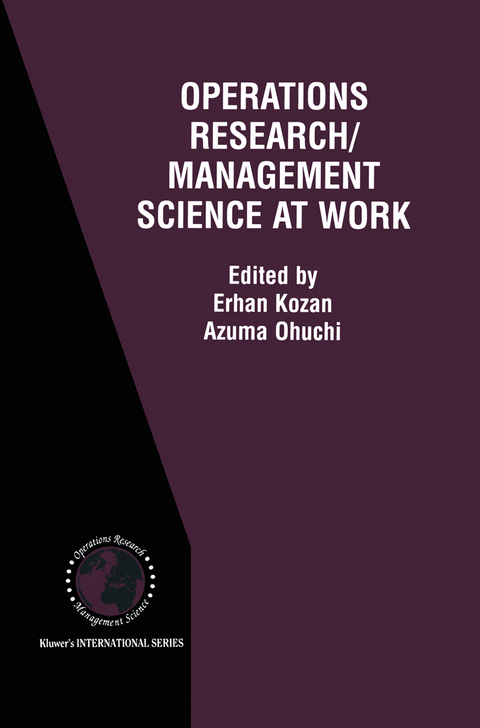 Operations Research/Management Science at Work - 