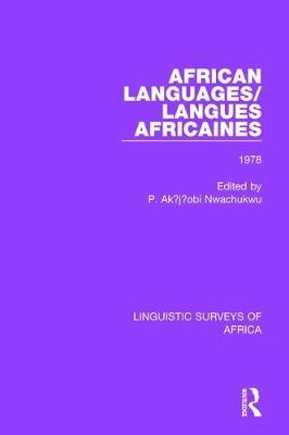 African Languages/Langues Africaines - 