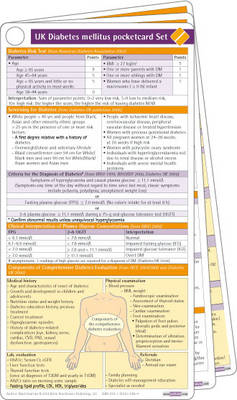 UK Diabetes Pocketcard Set - Mark Kearney