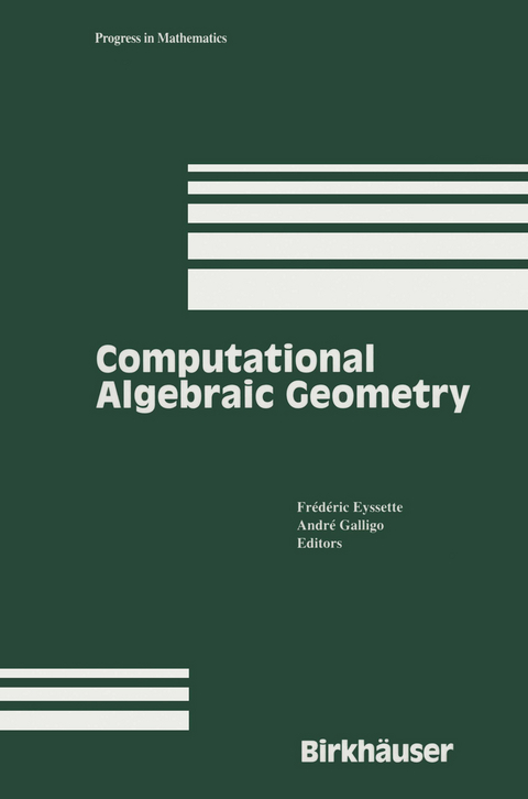 Computational Algebraic Geometry - 