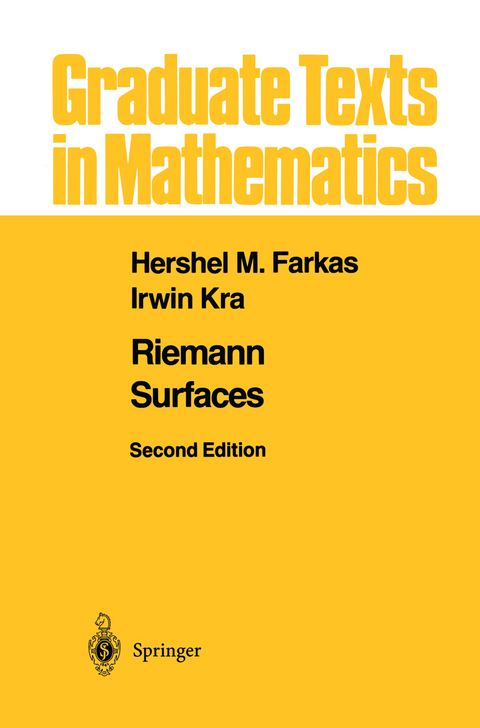 Riemann Surfaces - Hershel M. Farkas, Irwin Kra