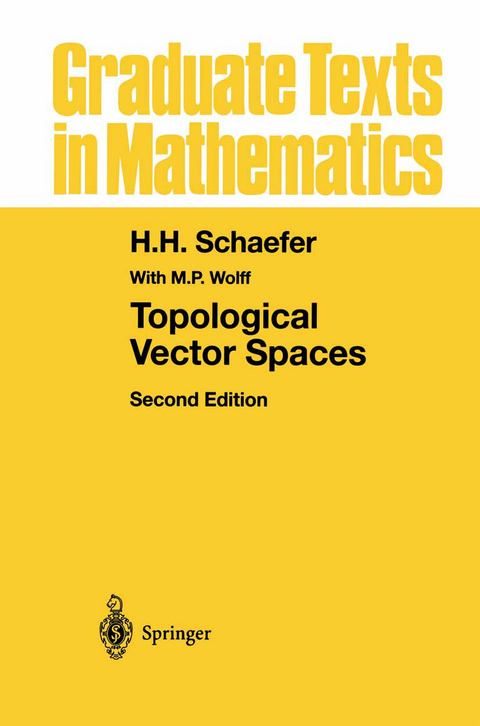 Topological Vector Spaces - H.H. Schaefer