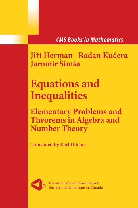 Equations and Inequalities - Jiri Herman, Radan Kucera, Jaromir Simsa