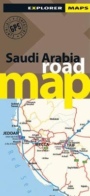 Saudi Arabia Road Map -  Explorer Publishing and Distribution