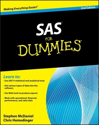 SAS For Dummies - Stephen McDaniel, Chris Hemedinger