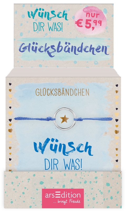 Display Wünsch dir was-Glücksbändchen