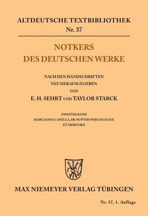 Notkers des Deutschen Werke - 