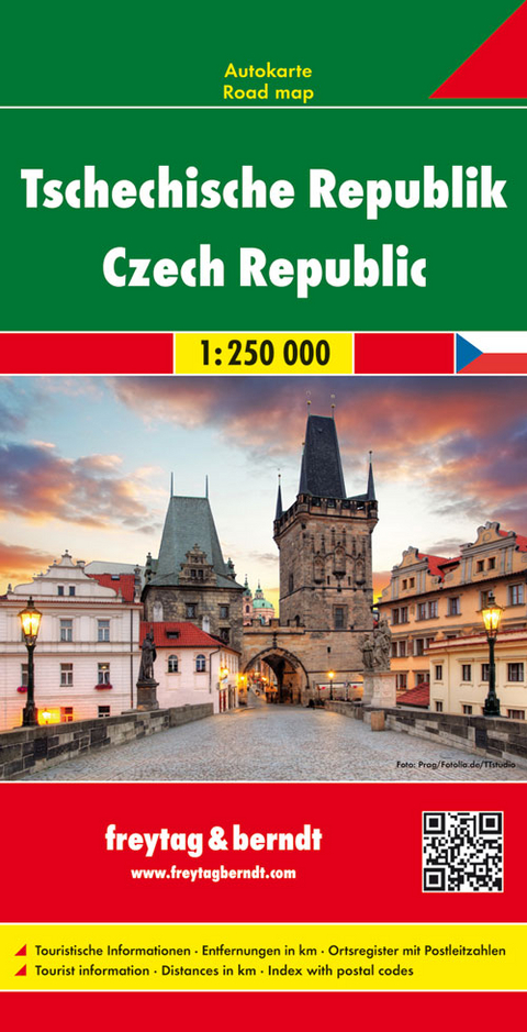 Tschechische Republik, Autokarte 1:250.000 - 