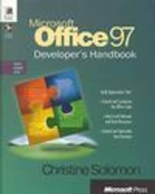 Developing Applications with Microsoft Office 97 - Christine Solomon