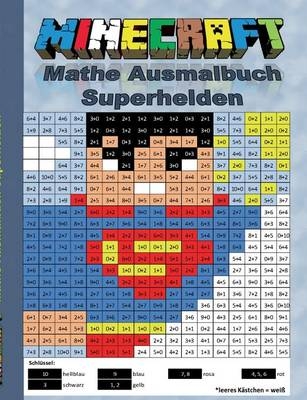 Minecraft Mathe Ausmalbuch - Superhelden