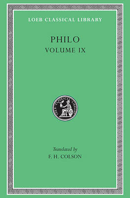 Philo, Volume IX -  Philo