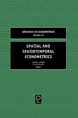 Spatial and Spatiotemporal Econometrics - 