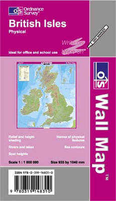 British Isles Physical -  Ordnance Survey