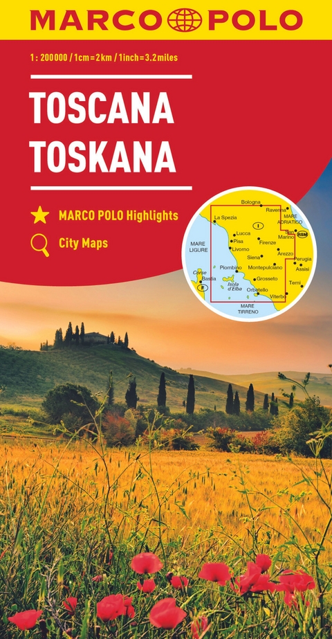 MARCO POLO Regionalkarte Italien 07 Toskana 1:200.000