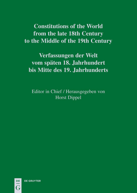 Constitutions of the World from the late 18th Century to the Middle... / Croatian, Slovenian and Czech Constitutional Documents 1818–1849 - 
