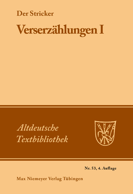 Verserzählungen I -  Der Stricker