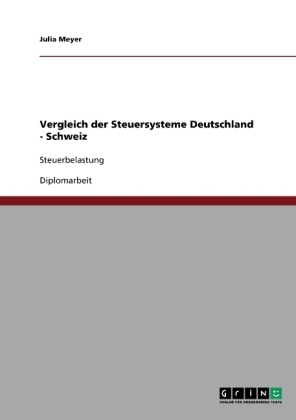 Vergleich der Steuersysteme Deutschland - Schweiz - Julia Meyer