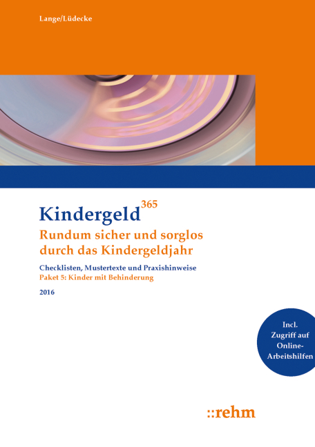 Kinder mit Behinderung 2016 - Klaus Lange, Reinhard Lüdecke, Ingeborg Schmerse