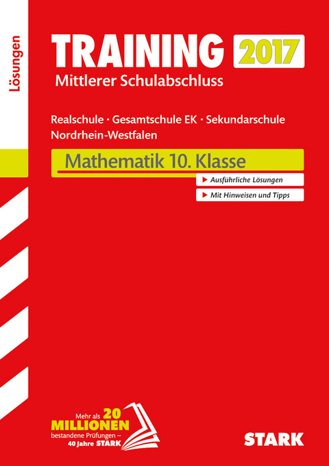 Training Zentrale Prüfung Realschule, Gesamtschule EK NRW - Mathematik Lösungsheft