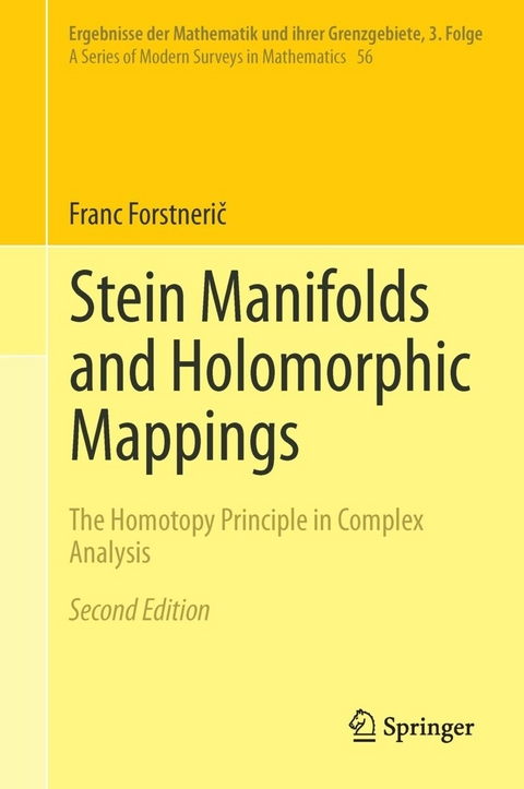 Stein Manifolds and Holomorphic Mappings -  Franc Forstnerič