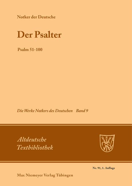 Die Werke Notkers des Deutschen / Der Psalter - 