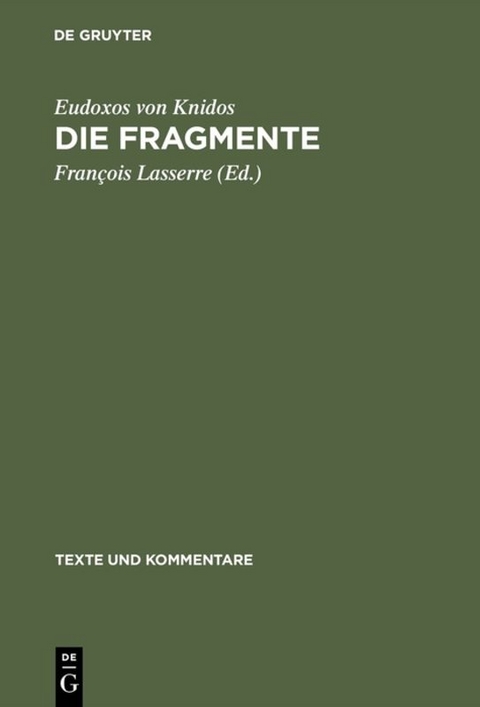 Die Fragmente -  Eudoxos Von Knidos