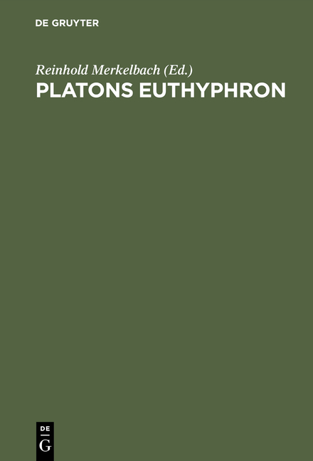 Platons Euthyphron - 